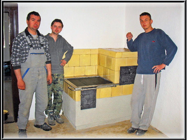 Rekonštrukcia šporáku Tekovské múzeum Bohunice, rok 2006