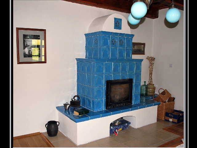 Krb kachľový, stavaný v Hriňovej Blato, u pána S., v roku 2009