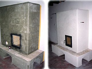 Pec originál sálavá, z omietacích kachlíc, tradičnou metódou, ohnisko ako vždy, klasicky vyšamotované, Košice