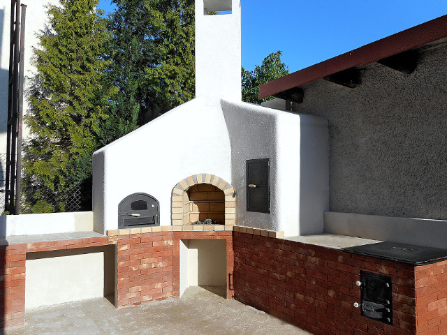 Záhradný krb, zľava pec na chlieb – pizzu, gril, udiareň, šporák, rok 2015